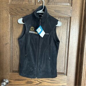 Columbia Black Women's Fleece Vest with Zip Pockets